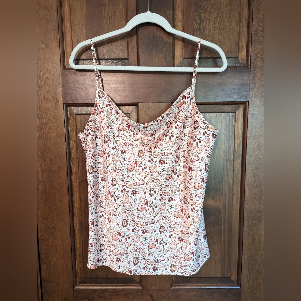 Loft cowl neck shell